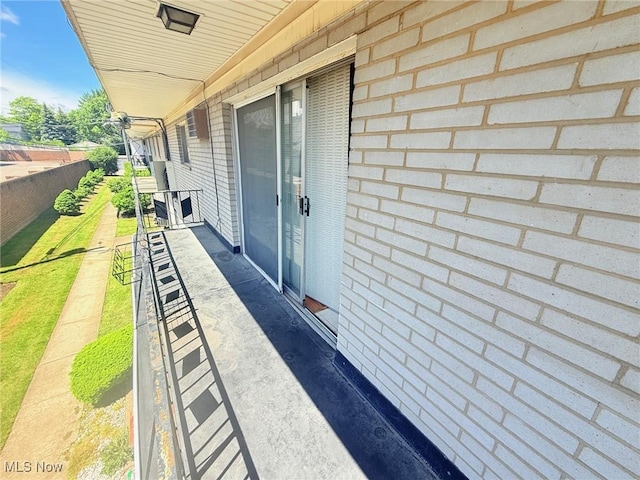 view of balcony