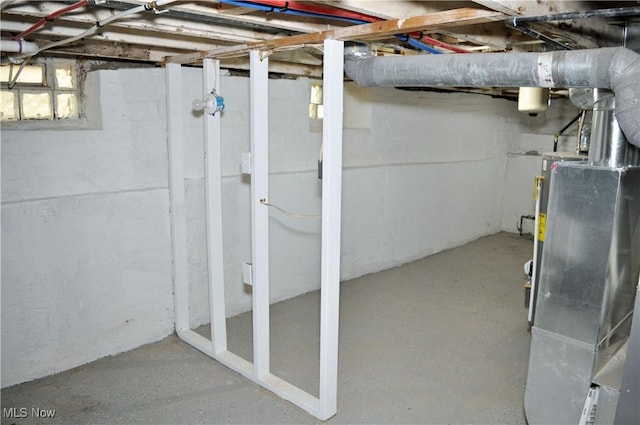 view of below grade area