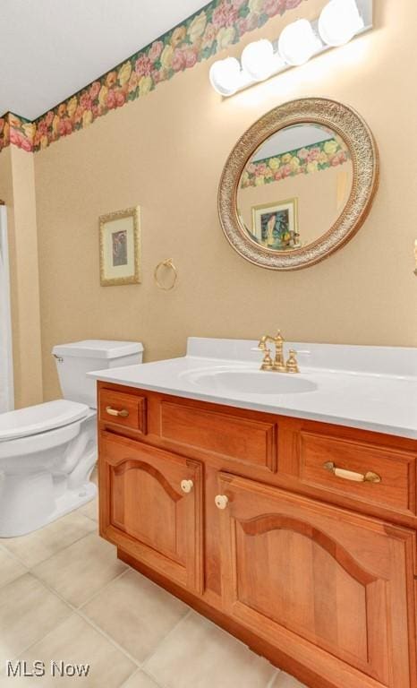38 Choctaw Trl, Malvern, OH 44644 - bathroom with vanity and tile patterned floors