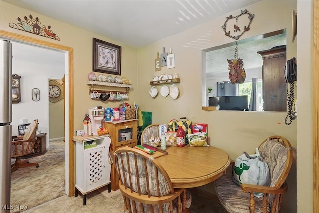 view of dining room