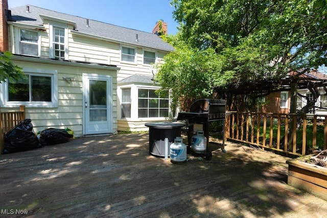 4020 Colony Rd, South Euclid, OH 44121 - deck featuring a grill