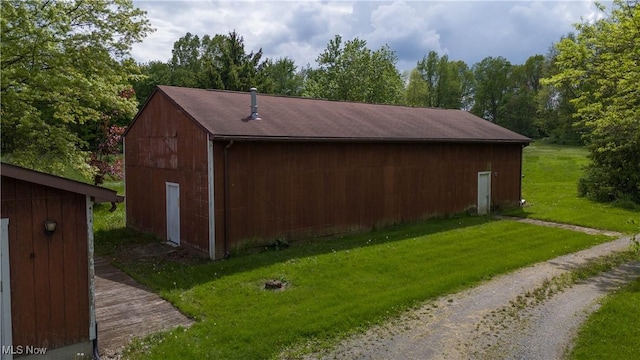view of outdoor structure
