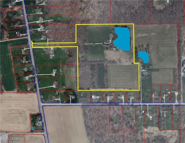 aerial overview of property's location