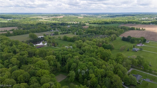 aerial view of sparsely populated area