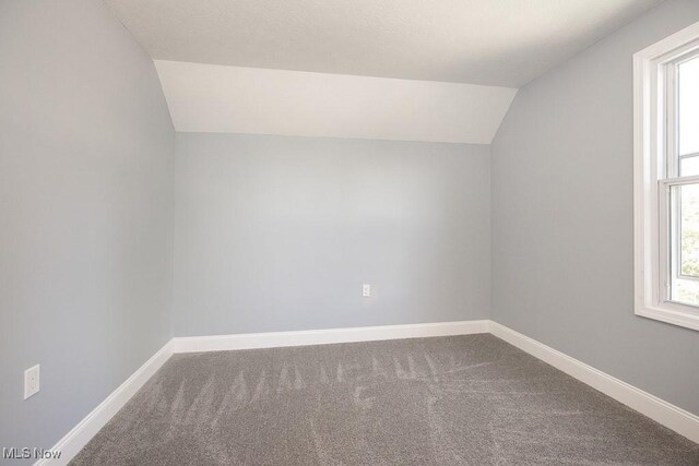 2205 W 85th St, Cleveland, OH 44102 - bonus room featuring vaulted ceiling, carpet, and baseboards