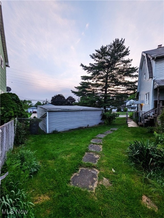 view of yard