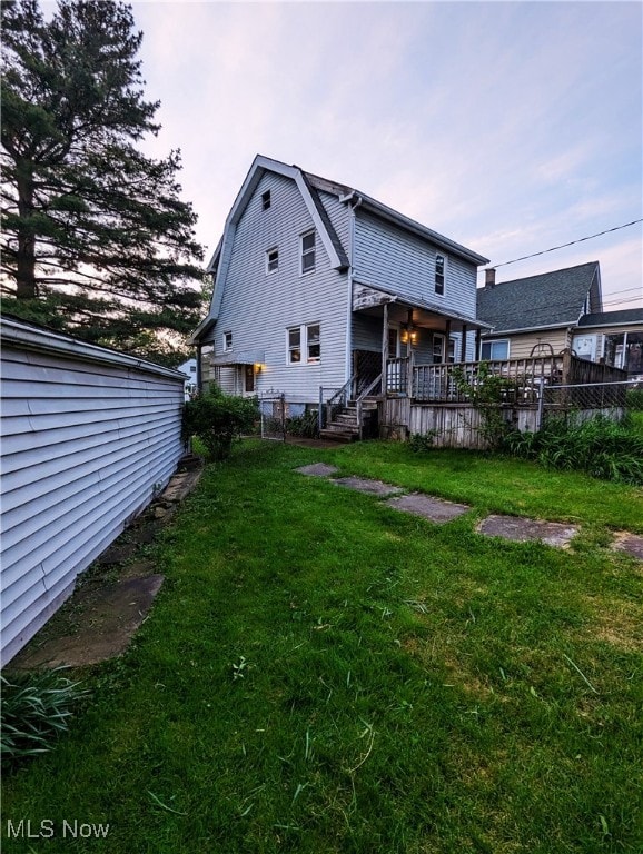 view of rear view of house