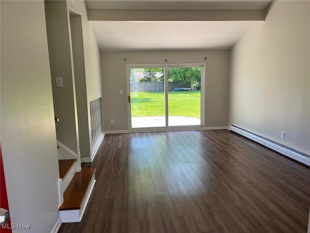 5135 Berkshire Dr, North Olmsted, OH 44070 - spare room featuring wood finished floors, baseboards, and stairs