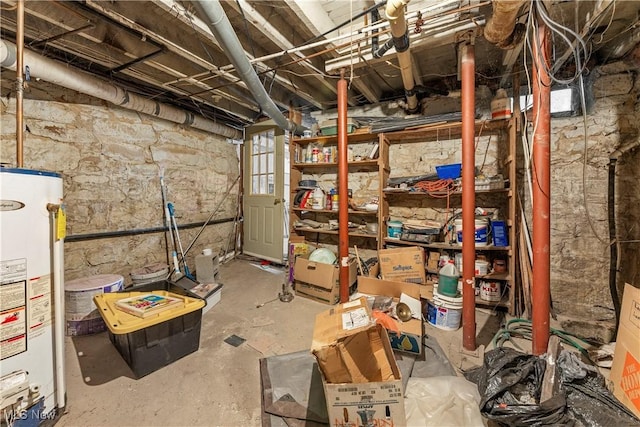 4723 Walnut St, Mantua, OH 44255 - storage area with gas water heater