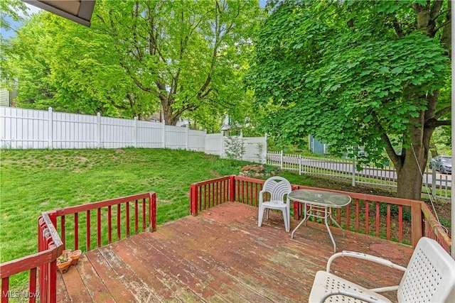 4723 Walnut St, Mantua, OH 44255 - view of wooden terrace