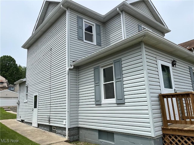 3039 W St, Weirton, WV 26062 - view of property exterior with a wooden deck