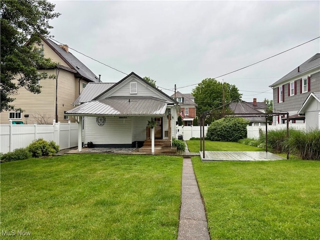 1726 Covert St, Parkersburg, WV 26101 - rear view of house featuring metal roof