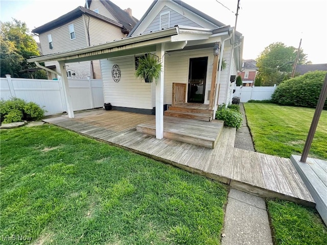 1726 Covert St, Parkersburg, WV 26101 - back of house featuring a deck