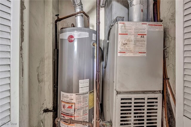 2212 Randall St, Lorain, OH 44052 - utility room with gas water heater