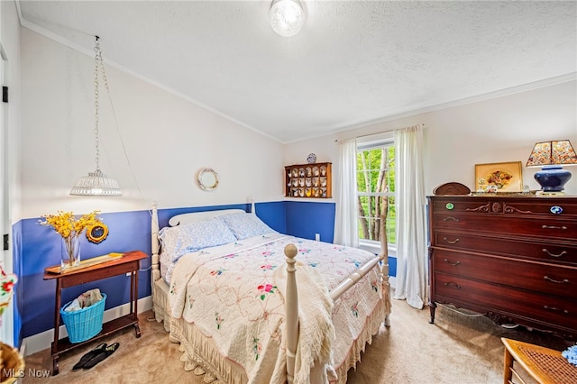 7214 Ridge Ave, Conneaut, OH 44030 - carpeted bedroom featuring crown molding and lofted ceiling
