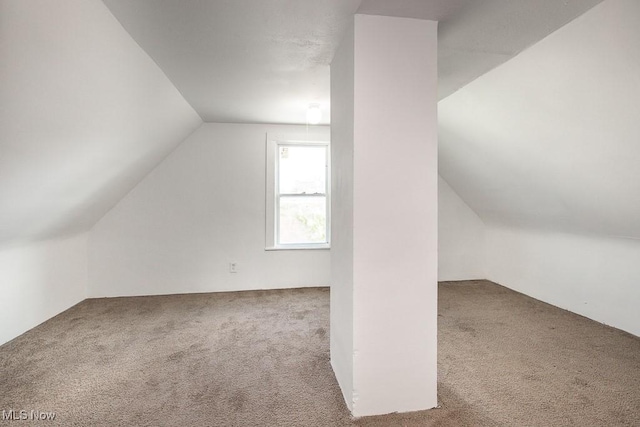 3615 Spokane Ave, Cleveland, OH 44109 - additional living space with carpet floors and vaulted ceiling