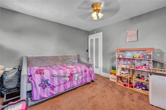 3403 Hartwood Rd, Cleveland Heights, OH 44112 - carpeted bedroom featuring ceiling fan and baseboards