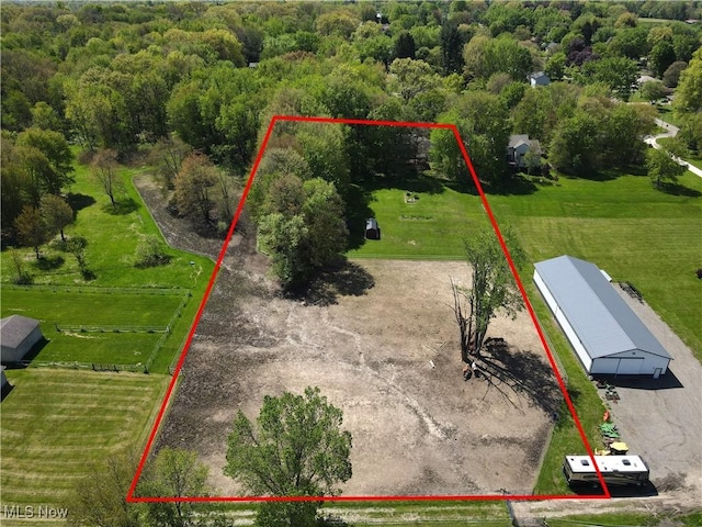 3277 Plainview Rd, Ravenna, OH 44266 - aerial view of property's location with property boundaries highlighted