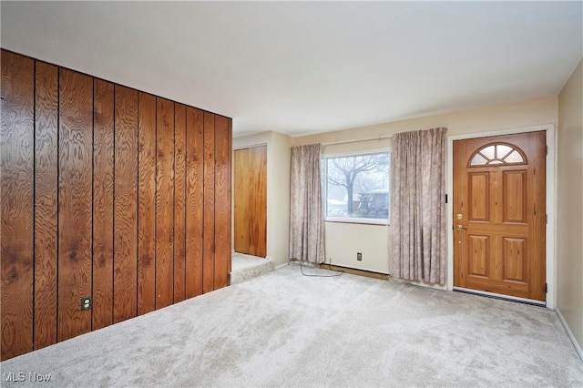 1658 Bronson Rd, Akron, OH 44305 - carpeted foyer featuring baseboards