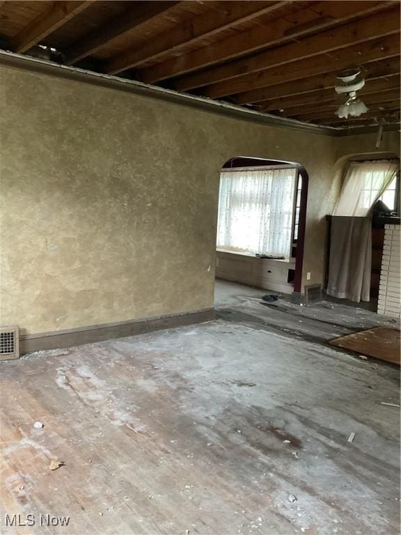 17205 Mapleboro Ave, Maple Heights, OH 44137 - misc room with arched walkways and baseboards
