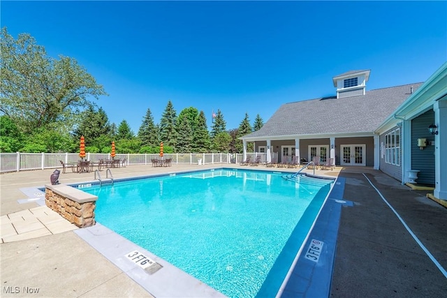 453 Bridge Pointe Ln, Brunswick, OH 44212 - community pool featuring french doors and a patio area