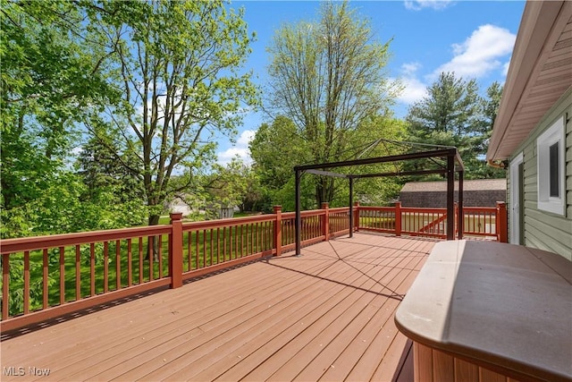 9113 Dean Rd, Vermilion, OH 44089 - deck featuring a gazebo