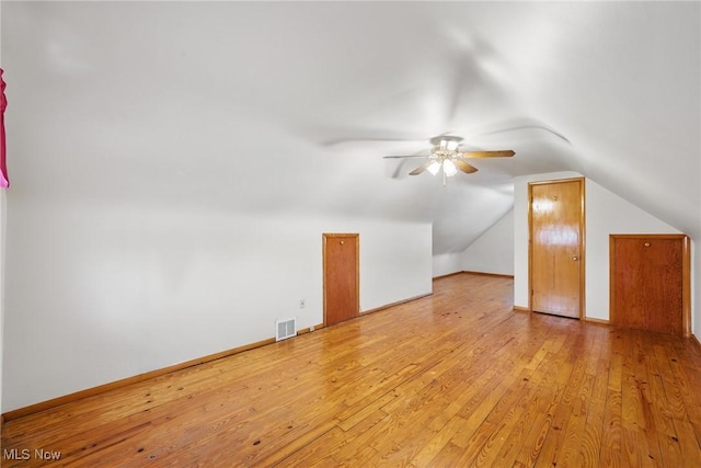 21031 Ball Ave, Euclid, OH 44123 - bonus room with ceiling fan, light wood-style floors, and lofted ceiling