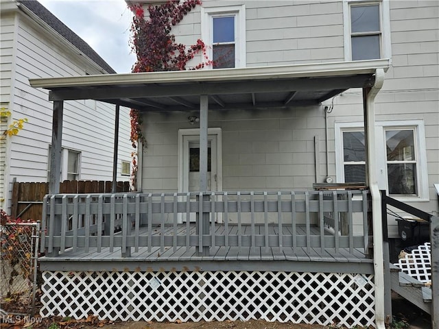 3891 W 21st St, Cleveland, OH 44109 - view of wooden terrace