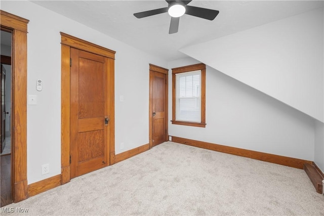 1138 W 6th St, Lorain, OH 44052 - bonus room featuring carpet floors, baseboards, and a ceiling fan