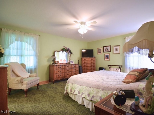 4628 Monticello Blvd, South Euclid, OH 44143 - bedroom with carpet and ceiling fan