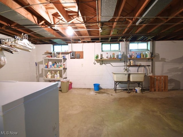 4628 Monticello Blvd, South Euclid, OH 44143 - basement featuring a sink
