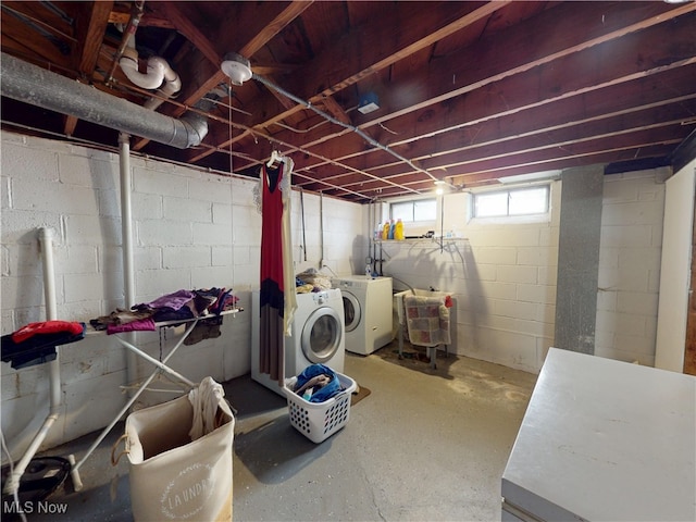 3882 Wallingford Rd, South Euclid, OH 44121 - below grade area featuring separate washer and dryer