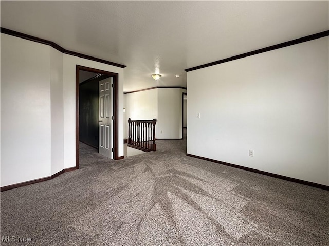 95 Cheyenne Dr, Girard, OH 44420 - empty room with ornamental molding and carpet flooring