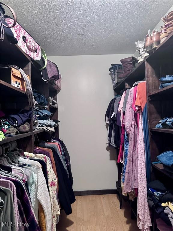 10664 W Little Kanawha Hwy, Mount Zion, WV 26151 - spacious closet featuring wood finished floors