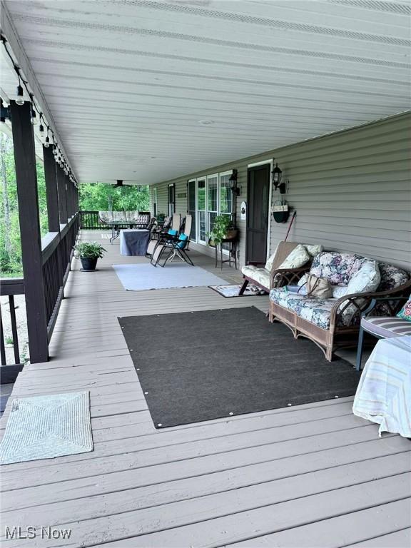 10664 W Little Kanawha Hwy, Mount Zion, WV 26151 - view of deck