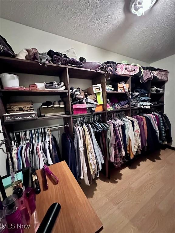 10664 W Little Kanawha Hwy, Mount Zion, WV 26151 - spacious closet featuring wood finished floors