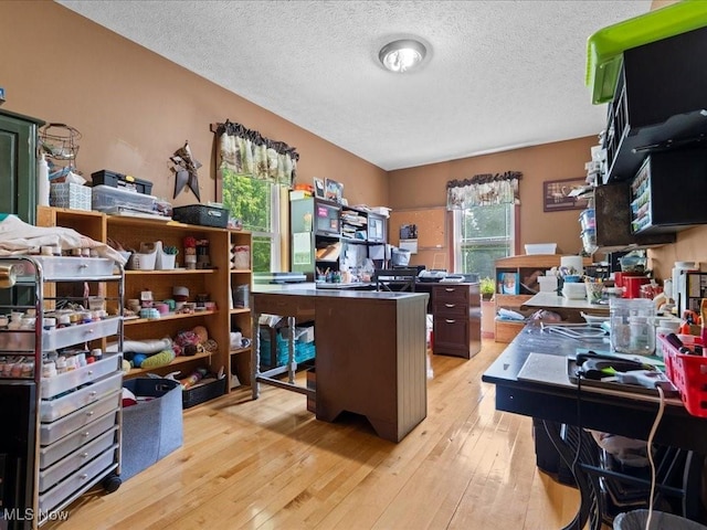 10664 W Little Kanawha Hwy, Mount Zion, WV 26151 - office space featuring light wood-style floors and a textured ceiling