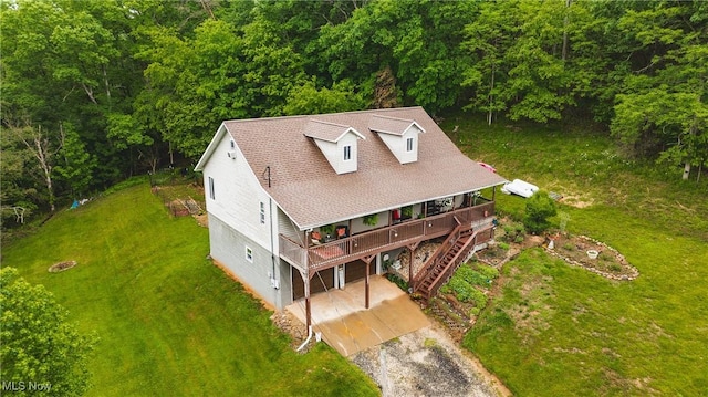 2993 Harris Hwy, Washington, WV 26181 - view from above of property with a heavily wooded area