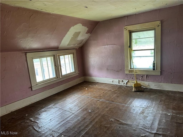 202 E Spring St, Bethesda, OH 43719 - additional living space featuring vaulted ceiling