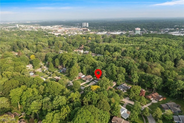 27539 Linwood Cir, North Olmsted, OH 44070 - aerial overview of property's location with a forest