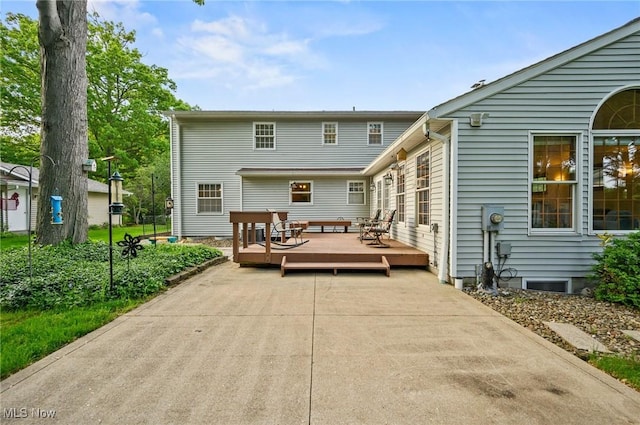 27539 Linwood Cir, North Olmsted, OH 44070 - rear view of house featuring a wooden deck