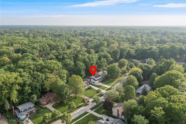 27539 Linwood Cir, North Olmsted, OH 44070 - aerial overview of property's location with a forest