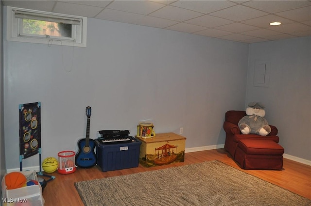 1883 Ridge Meadow Ct, Twinsburg, OH 44087 - misc room featuring wood finished floors, baseboards, and recessed lighting