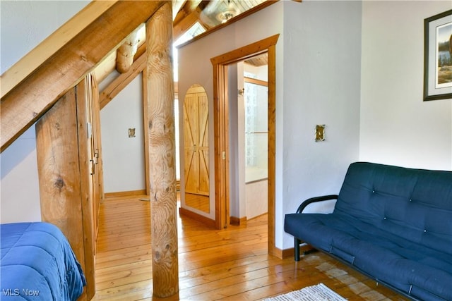 18102 Owen Rd, Middlefield, OH 44062 - sitting room featuring wood-type flooring and baseboards