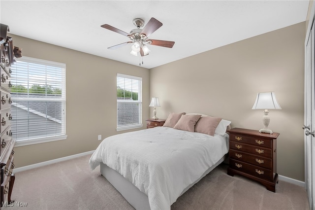 1487 Barrymore Ln, Wadsworth, OH 44281 - carpeted bedroom featuring baseboards and a ceiling fan