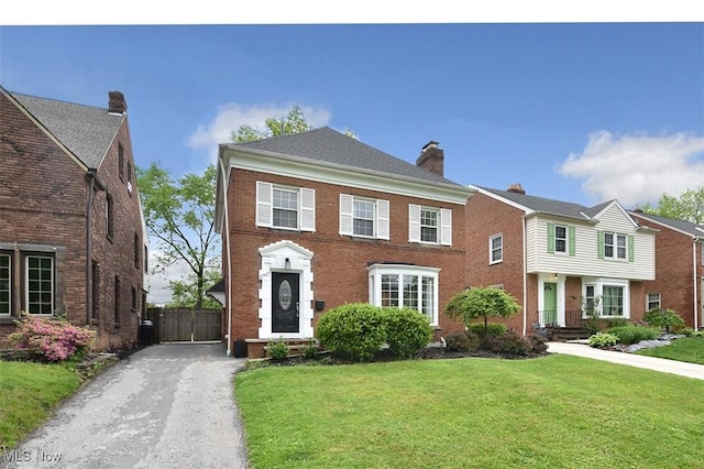 17917 Scottsdale Blvd, Shaker Heights, OH 44122 - view of front of property with a chimney and brick siding