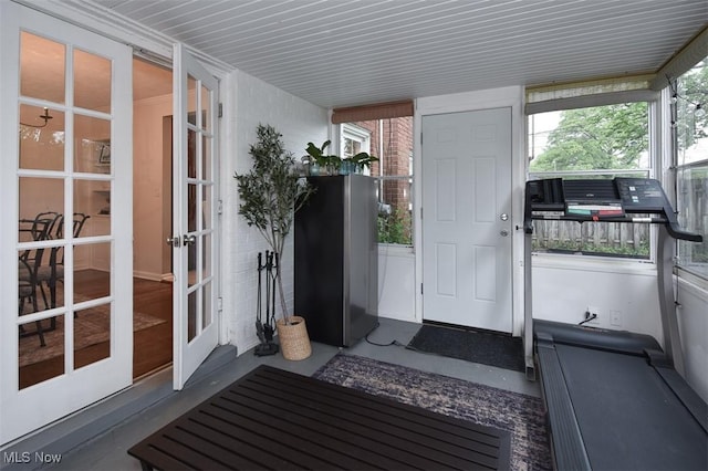 17917 Scottsdale Blvd, Shaker Heights, OH 44122 - sunroom / solarium with french doors