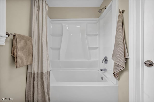 5325 Jefferson Ave, Ashtabula, OH 44004 - bathroom featuring shower / bath combo with shower curtain