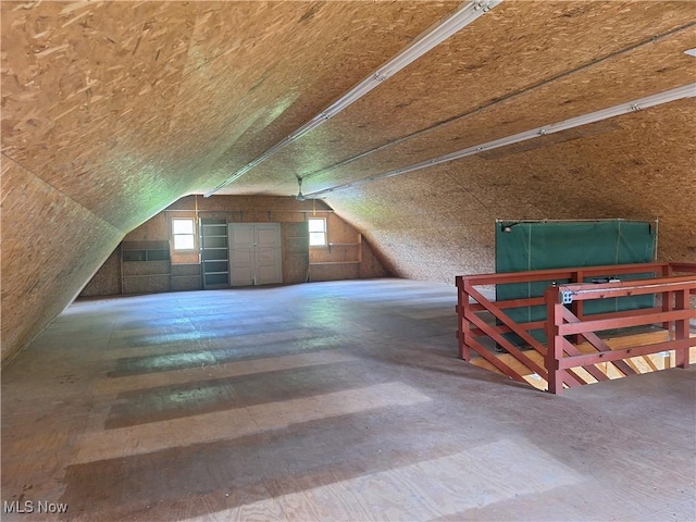 16604 Old State Rd, Middlefield, OH 44062 - additional living space featuring vaulted ceiling