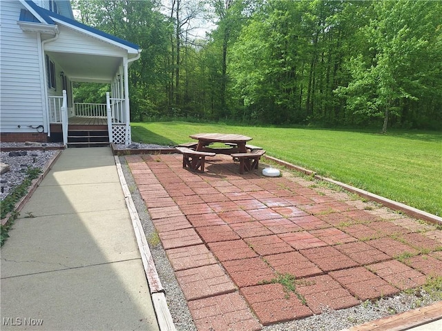 16604 Old State Rd, Middlefield, OH 44062 - view of patio with outdoor dining space